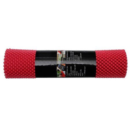 IH Casa Decor Anti Slip Pvc Mat (Red) (12 X 59 ) - Set of 6