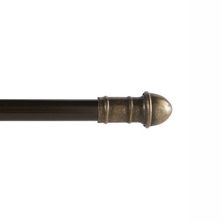 Kenney Dresden Petite Café Adjustable Curtain Rod 28-48 7/16 Dia Oil Rubbed Bronze