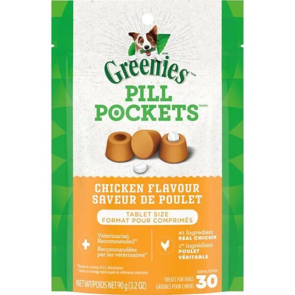 Greenies Tablet Pill Pockets - Chicken Flavor
