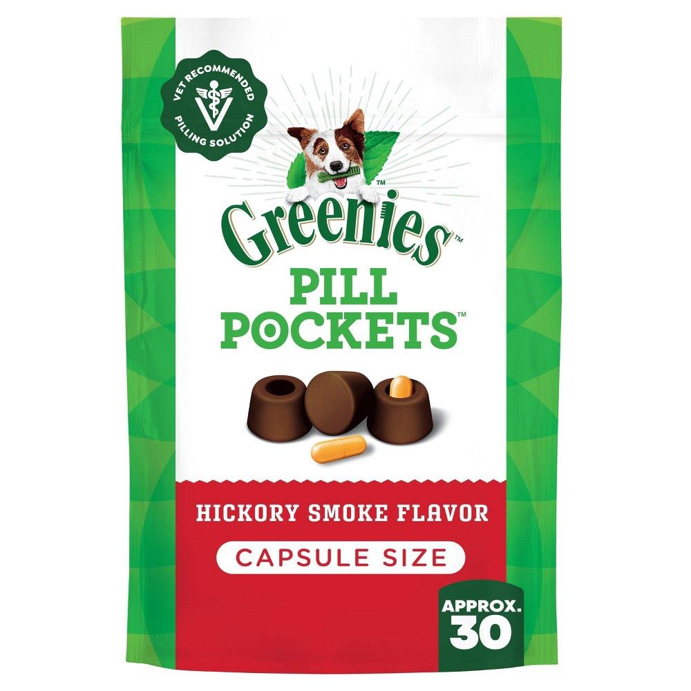 Greenies Pill Pockets Capsule Size Hickory and Chicken Flavor Chewy Dog Treats - 7.9oz