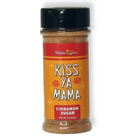 Kiss Ya Mama Cinnamon Sugar Seasoning 5 oz Bottle – Sweet and Spiced Blend for Baking and Desserts