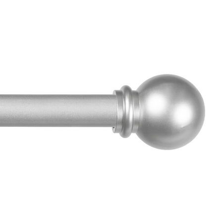 Kenney® Chelsea 5/8 Standard Decorative Window Curtain Rod 28-48 Brushed Nickel