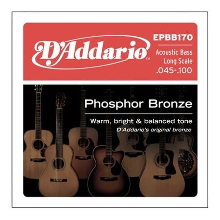 SET ACOUSTIC BASS PHOSPHOR BRONZE 45-100