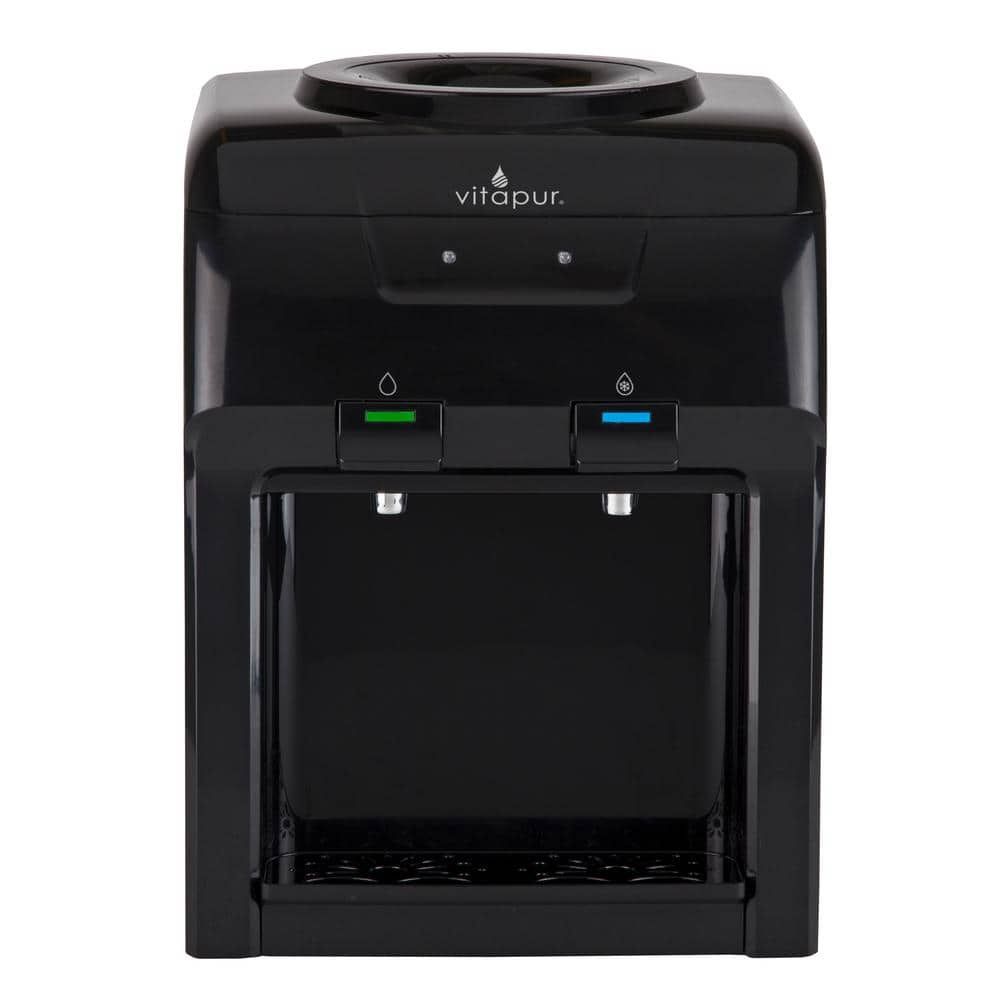 Vitapur Countertop Room and Cold (42.8°F - 46.4°F) Water Dispenser Black