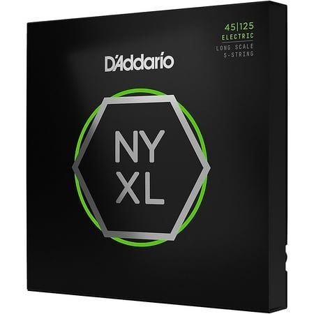 D Addario NYXL Light Top/Medium Bottom Long Scale 5-String Bass Strings 45-125 45 - 125