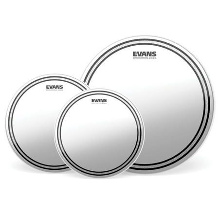 Evans EC2S Clear Tom Pack with HD Dry Snare Head - Standard