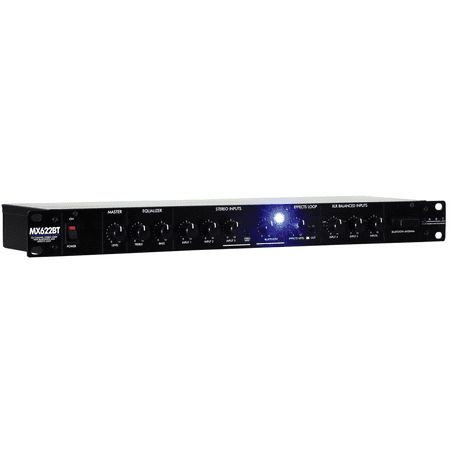 ART MX622BT 6Channel Stereo Mixer Bluetooth Rackmount w/ EQ &amp; Effects