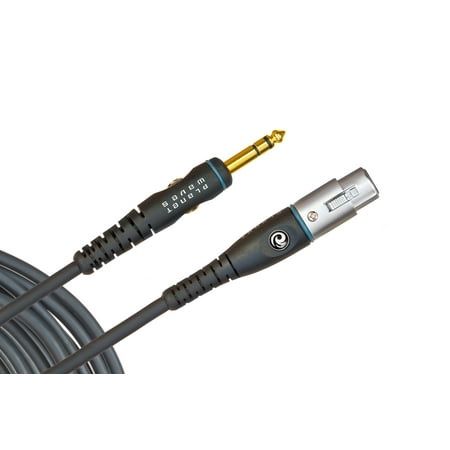 D addario Planet Waves Gold Plated Custom Series Microphone Cable XLR Female to 1/4 25 Feet