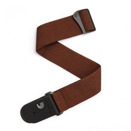 D Addario D Addario Guitar Strap Poly-Pro Guitar Strap Leather End PWS109 Brown