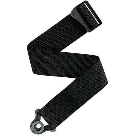 D Addario Auto Lock Polypro Guitar Strap - Black Black 2 in.