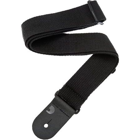 D Addario Woven Cotton Guitar Strap Black