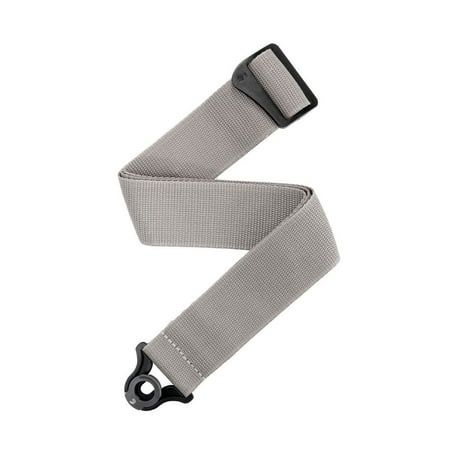 D Addario Auto Lock Guitar Strap | Polypro | Silver