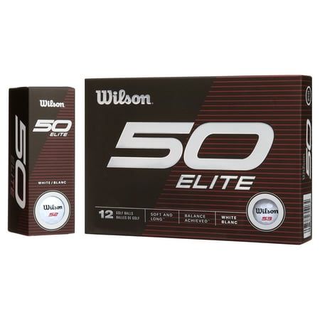 2023 Wilson Fifty Elite Golf Ball White 12-Pack
