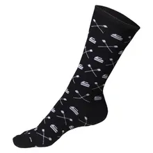 Goldline Designer Curling Socks - Black