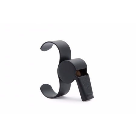 Acme Plastic Thunderer Whistle 477/660 Finger Grip Regular Black Referee Whistle