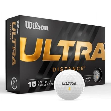 Wilson Ultra Distance Golf Balls 15-Ball Pack White