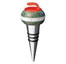 Goldline Curling Rock Wine Bottle Stopper