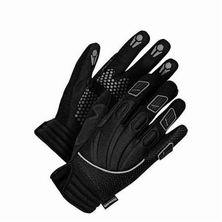 Classic Leather Gloves Synthetic Leather Palm Black Neoprene Back L Black 20-9-104-L