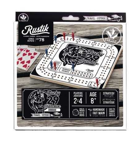 Rustik Travel Game Assortment Black &amp; White