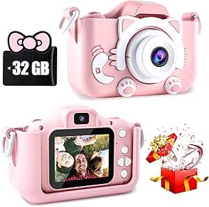 Kid's Camera - Pink Cat