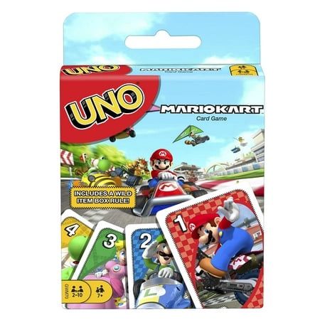 UNO Mario Kart Card Game for Kids Adults and Game Night with Special Rule for 2-10 Players