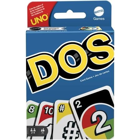 DOS Card Game for Family &amp; Game Night from the Makers of UNO and Featuring Two Discard Piles
