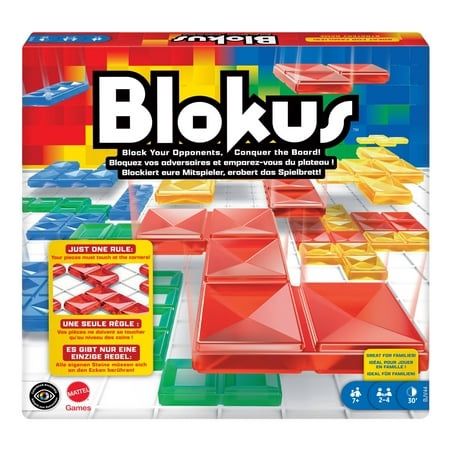 Blokus Strategy Board Game Family Game for Kids &amp; Adults with Colorful Pieces &amp; Just One Rule