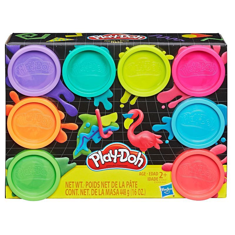 Play-Doh 8-Pack Neon Non-Toxic Modeling Compound with 8 Colors