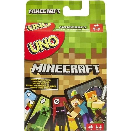 UNO Card Game Minecraft-Themed Matching for 2 to 10 Players Ages 7 Years and Older