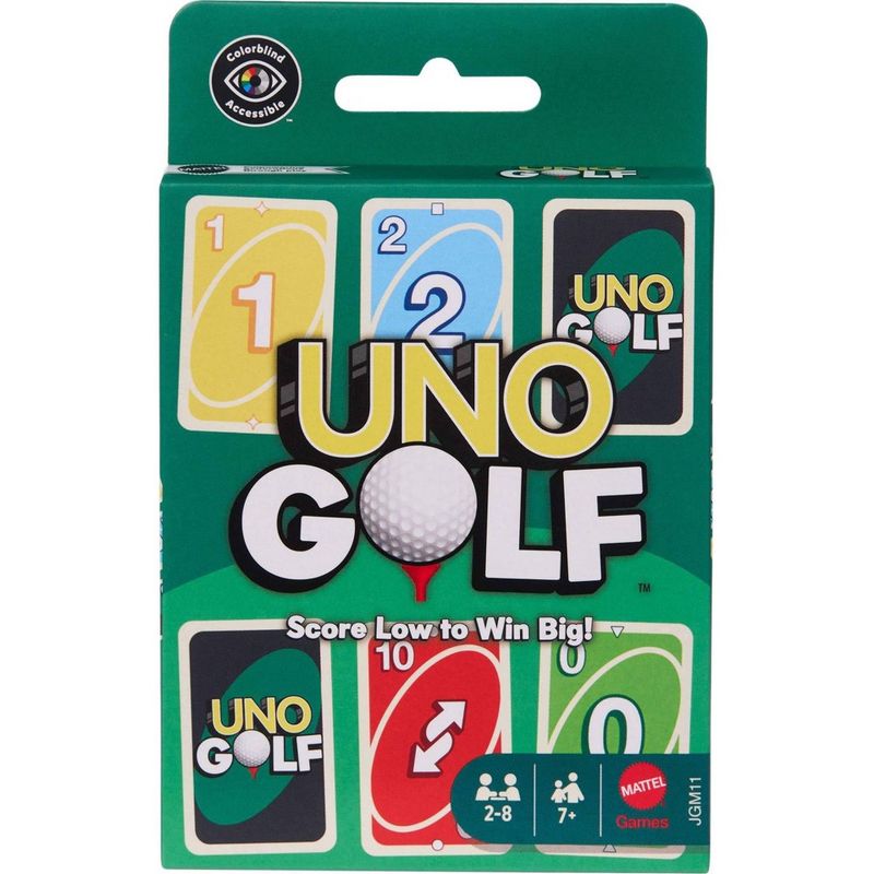 UNO Golf Card Game for Kid, Adult &amp; Family Nights, Parties &amp; Travel, Includes 112 Cards