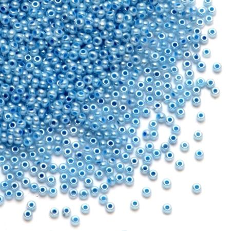 10/0 Czech Seed Beads - Blue Pearl*