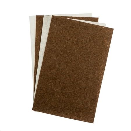 GoodFelt Beading Foundation 1.5mm 5x8in 4pcs Brown and Pearl