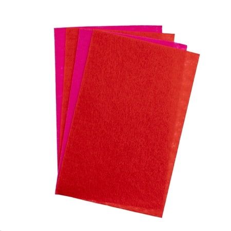 John Bead GoodFelt Beading Foundation - Red and Pink 4 Sheets 5 x 8