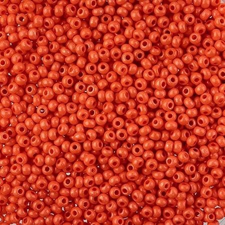 Czech Glass Seed Beads 10/0 Terra Intensive Orange - 22Gram Vial of DIY Jewelry Making Beads Preciosa (Jablonex)
