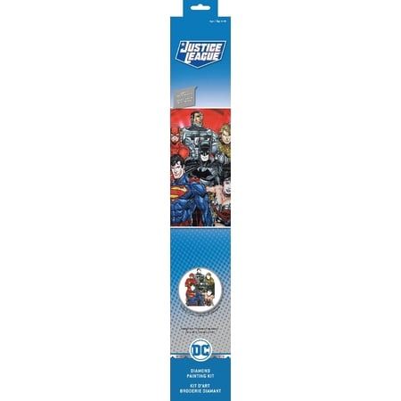 Camelot Dotz Diamond Facet Art Kit 24 X30.3 -DC Comics - Six Stacked Superheroes