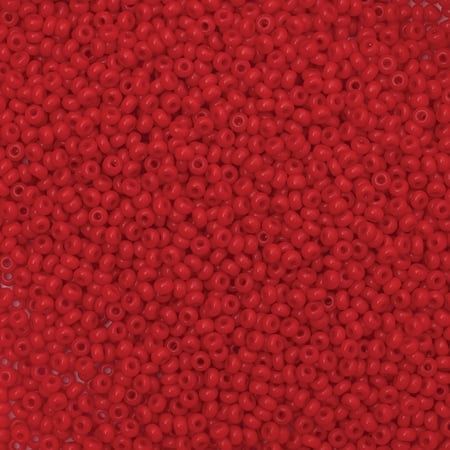 John Bead Czech Glass Seed Beads - Light Red 10/0 22 g vial