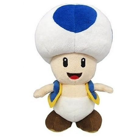 Little Buddy LLC Super Mario All Star Collection: Blue Toad 8 Plush