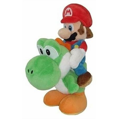 Little Buddy Super Mario Bros. Mario Riding Yoshi 8 Plush