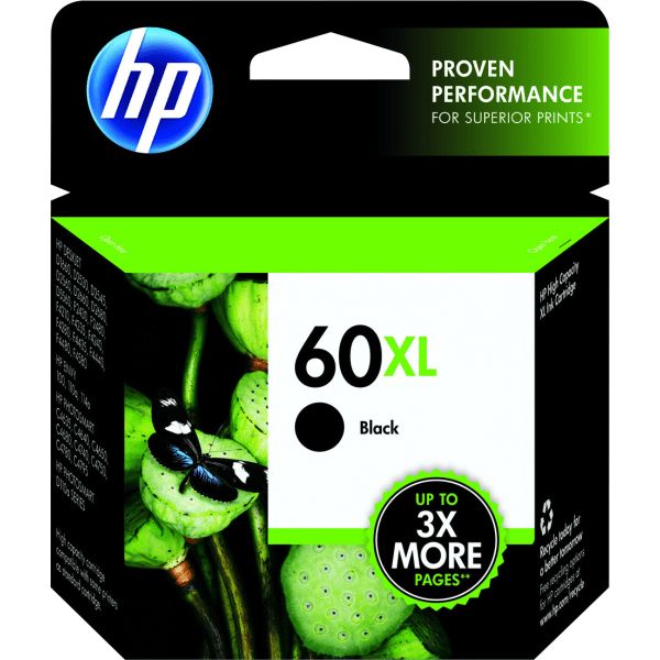 HP 60XL Single Ink Cartridge - Black (CC641WN#140)