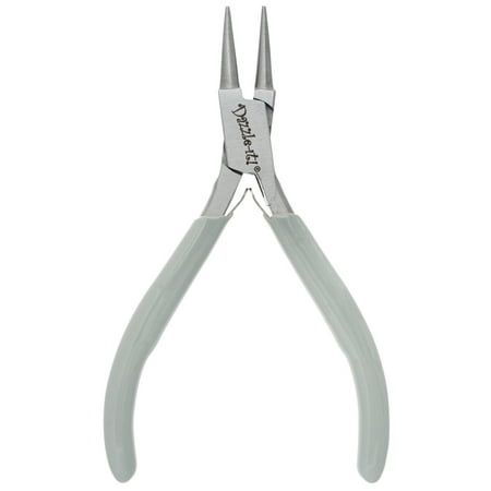 John Bead Multi Purpose Tools | Classic Slim 4.75 Round Nose Stainless Steel Jewelry Making Pliers