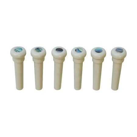 Graph Tech Tusq Ivory Acoustic Guitar Bridge Pins White Paua Dot