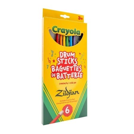 Zildjian x Crayola Pack 6 Kids Drumsticks Pad
