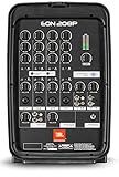 JBL - EON208P 8" 2 way PA System with Integrated 8 Channel Mixer and Microphone - Black