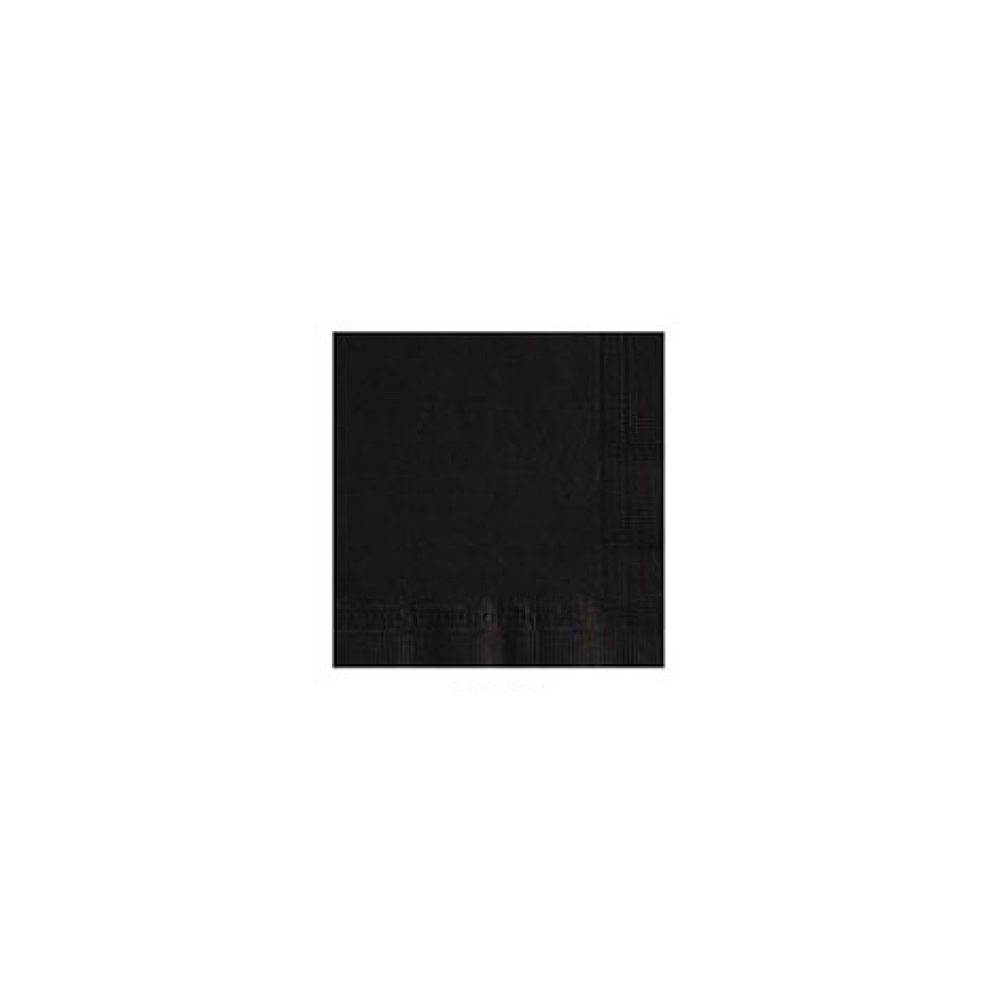 Lapaco 501-116 2-Ply Black Paper Beverage Napkin - 1000 / CS