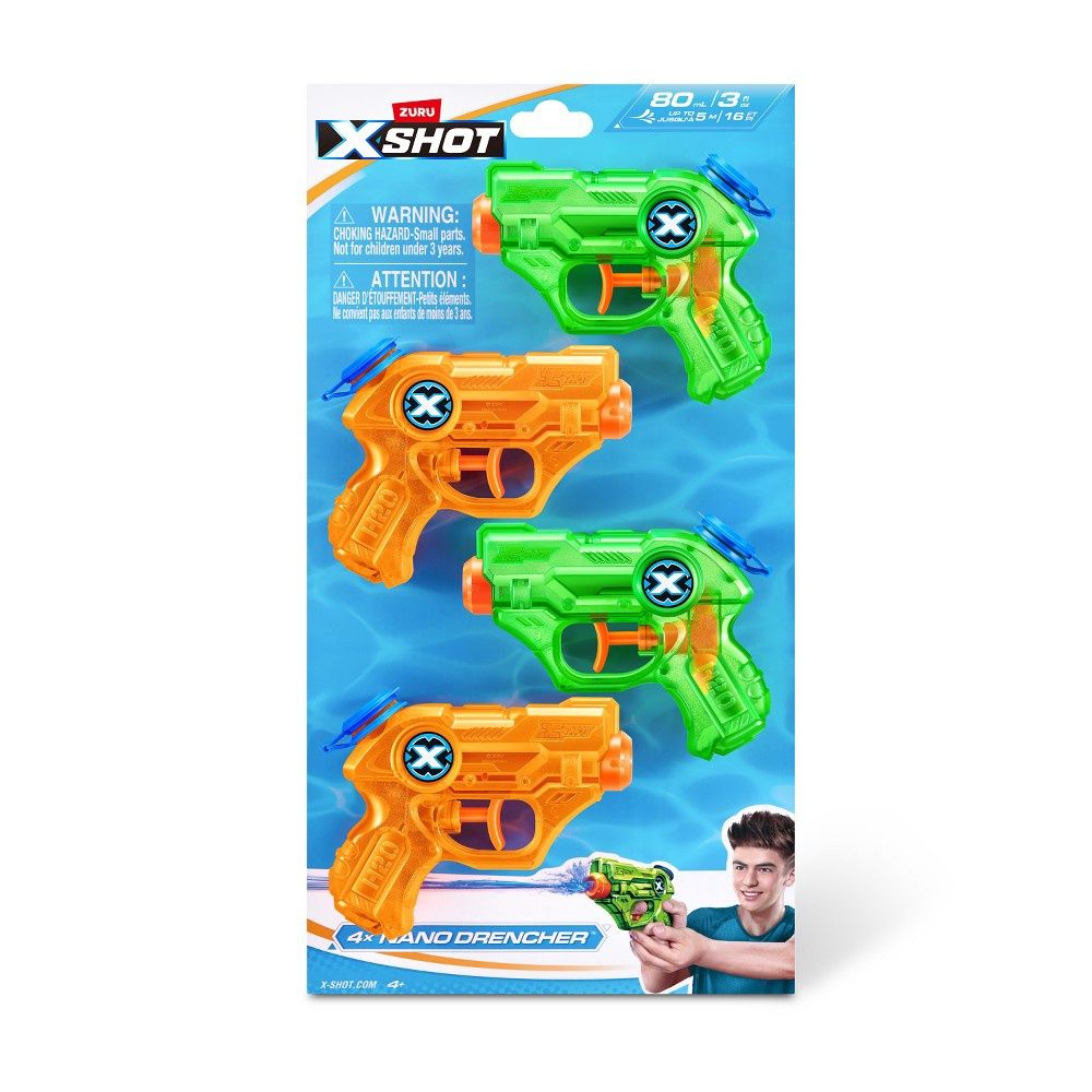 XSHOT Water Nano Drencher 4pk by ZURU