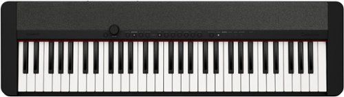 Casio - CT-S1 Portable Keyboard with 61 Keys - Black