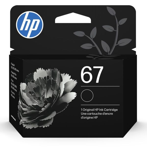HP 67 Black Original Ink Cartridge ~120 pages 3YM56AN#140