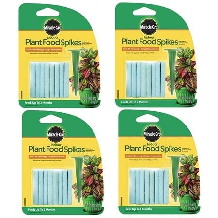 Miracle-Gro Indoor Plant Food Spikes 1.1-Ounce 4 Pack 4