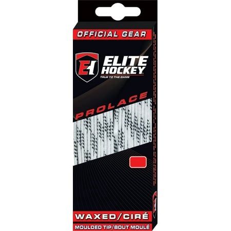 Elite Hockey Prolace Waxed Hockey Laces (White 96 )