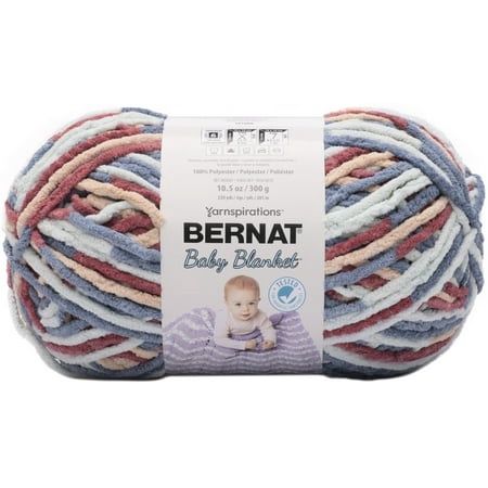 Bernat Baby Blanket Big Ball Yarn-Button Roses